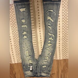 Rockstar stack navy stacked jeans